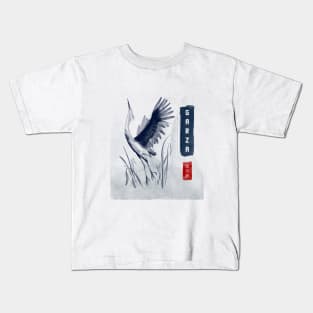 Asian Inspired Birds Kids T-Shirt